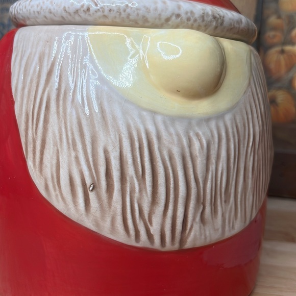 New santa Gnome Cookie Jar Lid Canister Container Red 8.5” - Picture 13 of 15